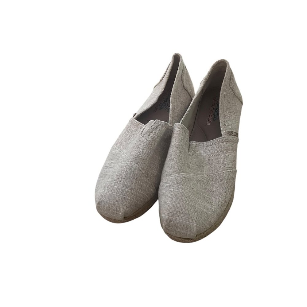 Shoes Heels Wedge By Bobs In Gold & Tan, Size: 8.5